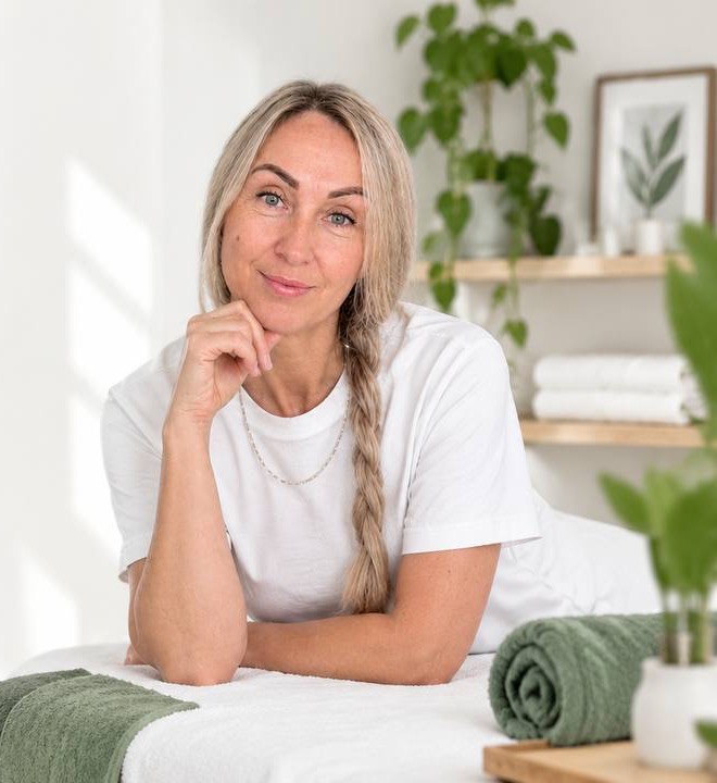 Rasa Baranauskaitė-Vasiliauskienė masažo studijoje
